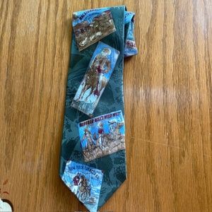 ROPER cowboy themed men’s silk tie